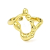 Brass Open Cuff Ring RJEW-B051-17G-2