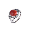 Oval Natural Agate Finger Rings FS-WGC21A7-01-5