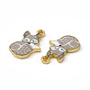 Painted Alloy Pendants PALLOY-P288-05G-02-2