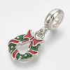 Alloy Enamel European Dangle Charms MPDL-Q209-086P-1