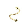 316L Surgical Stainless Steel Spiral Lip Rings with Spikes for Woman Men WGF7124-11-1