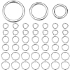 60Pcs 3 Styles 925 Sterling Silver Open Jump Rings STER-BBC0006-20-1