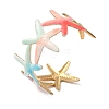 Ocean 304 Stainless Steel Enamel Cuff Bangles for Women BJEW-F518-02A-G-2