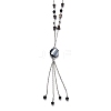 304 Stainless Steel Beaded Necklaces NJEW-H210-A-P-3