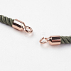 Nylon Twisted Cord Bracelet Making MAK-K006-03RG-2