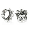 Hollow Out Flower Brass Alloy Ear Tunnels FS-WG7C815-11-1