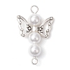 Shell Pearl Beaded Angel Connector Charms PALLOY-JF03015-3