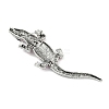 Alloy Rhinestones Alligator Brooches X1-JEWB-S022-07A-3