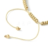 Adjustable Natural Cultured Freshwater Pearl & Shell Braided Bead Bracelets BJEW-JB09890-4
