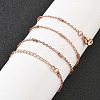 Brass Cable Chain Necklaces for Women NJEW-D302-19RG-1