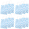 Kraft Paper Star Printed Bags with Handles ABAG-WH20013-08D-1