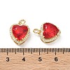 Brass Micro Pave Cubic Zirconia Pendants KK-C252-02A-G-3