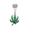 Antique Silver Plated Alloy European Dangle Charms MPDL-L030-E01-AS-1