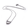 304 Stainless Steel Pendant Necklaces NJEW-E141-28P-1