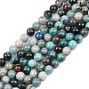Natural Chrysocolla Beads Strands G-K405-B01-6mm-3