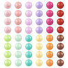  120Pcs 12 Colors Opaque Acrylic Beads MACR-TA0001-31-2