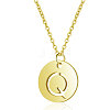 201 Stainless Steel Initial Pendants Necklaces NJEW-S069-TN508-Q-1