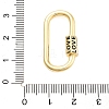 Rack Plating Brass Screw Clasps KK-NH0001-07G-3