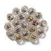 UV Plating Rainbow Iridescent Acrylic Beads LS-OACR-P010-20A-3