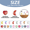 180Pcs 18 Style Electroplate Transparent Glass Bead EGLA-TA0001-15-3