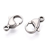 304 Stainless Steel Lobster Claw Clasps STAS-T065-13mm-34P-2