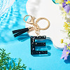 1Pc Resin Letter Keychains KEYC-TADJ0001-09E-4