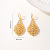 Elegant European American Fashion Teardrop Brass Dangle Earrings BU0599-5