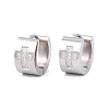 304 Stainless Steel Micro Pave Clear Cubic Zirconia Hoop Earrings EJEW-G457-03P-4