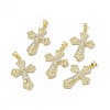 Rack Plating Eco-friendly Brass Charms KK-B065-10P-4