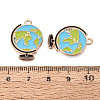 Alloy Enamel Pendants ENAM-Q004-01KCG-20-3