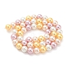 Electroplated Shell Pearl Beads Strands SHEL-F008-03B-05-2