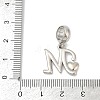 Brass European Dangle Charms KK-Z097-01M-GP-3