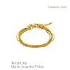 Stylish Stainless Steel Triple-layer Bracelets OB2318-2-4