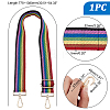 Adjustable Stripe Pattern Polyester Bag Handles FIND-WH0111-48-2