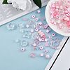 150 Pieces Random Rose Acrylic Beads Bear Pastel Spacer Beads Butterfly Loose Beads for Jewelry Keychain Phone Lanyard Making JX543C-4