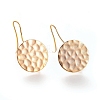 Hammered Brass Earring Hooks X-KK-S345-209-2