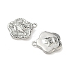 Christmas Brass Micro Pave Clear Cubic Zirconia Pendants KK-A280-03E-P-2
