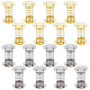 16Pcs 2 Colors Iron Handmade DIY Ultra Light Clay Spring Base IFIN-BC0007-25-1