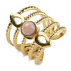 Natural Rhodonite Finger Rings RJEW-U027-08G-09-1