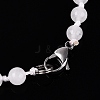 Natural Quartz Crystal Flower Pendant Necklaces NJEW-N064-08B-5