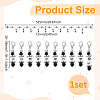Acrylic Beaded Knitting Row Counter Chains HJEW-BC00015-2