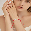3Pcs 3 Colors Stainless Steel Link Bracelets BJEW-LP0012-20-3