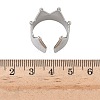 304 Stainless Steel Open Cuff Rings for Women RJEW-A079-09A-P-5