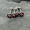 Titanium Steel Tongue Rings WG8D8C3-03-4