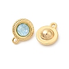 Brass Glass Charms KK-P340-11G-03-2