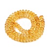 Crackle Transparent Glass Beads Strands GLAA-N074-02A-09-2