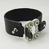 Fashion PU Leather Bracelets X-BJEW-G060-4-3