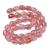 Natural Strawberry Quartz Beads Strands G-P544-D09-01-3