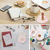 2Pcs 2 Styles Marble Pattern Porcelain Cup Coasters AJEW-CP0009-18C-4