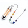 Natural Citrine Pointed Dowsing Pendulum PW-WGF518F-02-1